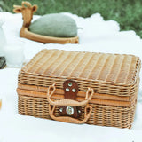 NNEOBA Retro Rattan Woven Storage Basket