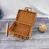 NNEOBA Retro Rattan Woven Storage Basket