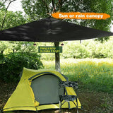 NNEOBA Waterproof Tarp Tent Shade Outdoor Camping UV Canopy (Black)