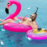 NNEOBA Inflatable Flamingo Swimming Ring for Adults