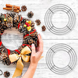 NNEOBA Round Hoop DIY Christmas Decoration Wire Wreath Frame