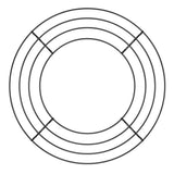 NNEOBA Round Hoop DIY Christmas Decoration Wire Wreath Frame