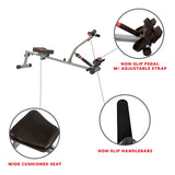 NNEOBA Rowing Machine Rower with 12 Level Resistance & Digital Monitor