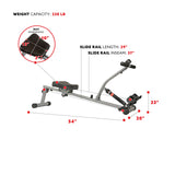 NNEOBA Rowing Machine Rower with 12 Level Resistance & Digital Monitor
