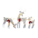 NNEOBA Lighted Christmas Reindeer and Sleigh Decoration