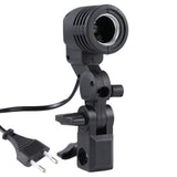 Studio Light Mount Stand With E27 Ac Socket And Umbrella Holder In Black-1915197878926708736