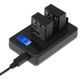 Lcd Screen Dual Battery Charger For Gopro Hero3 With Charging Capacity Display-1915198032782168064