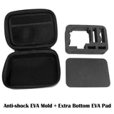 Portable Shockproof Waterproof Travel Case For Action Cameras - Fits Gopro Insta360 Dji - 16Cm X 12Cm X 7Cm-1915197750107049990
