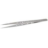 Premium Steel Straight Tweezers - Anti-Magnetic Anti-Acid High Hardness-1915197221230481410