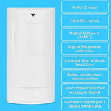 Wireless Dual Motion Detector - Infrared & Microwave White-1915197758973808645