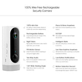 720P Wifi Camera With Night Vision Motion Detection Two-Way Audio And Rechargeable Battery-1915198382708756488