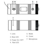 Full Hd 1080P Action Camera With 120 Degree Wide Angle Lens - Tf Card Support-1915197163072262153
