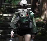 NNEOBA Camping Backpack 25+10L Travel Bag Grey