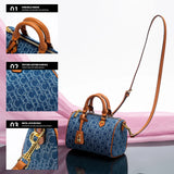 NNEOBA Women's Shoulder Bag PU Leather Saddle Design
