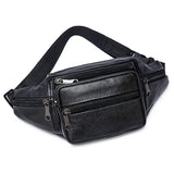 Men's PU Leather Waist Bag with Belt