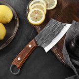 NNEOBA 3pcs Cleaver Knife Set Brown