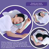 NNEOBA Butterfly Memory Foam Pillow Neck Support Grey