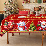 Merry Christmas Waterproof Tablecloth