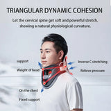 NNEOBA Cervical Neck Traction Device with Airbag Support Ergonomic Brace Black