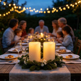 Waterproof Flameless LED Pillar Candles Set