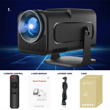 NNEOBA HY320 Mini Projector – 4K Support WiFi6 BT5.0 180° Rotatable Portable Cinema