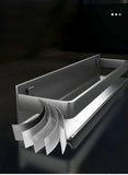 NNEOBA Contemporary Gray Bathroom Shelf Organizer - Wall-Mounted Corner Storage Rack