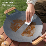 NNEOBA Outdoor BBQ Grill Pan Non-Stick Black