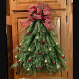 Christmas Tree Ribbon Garland Wreath