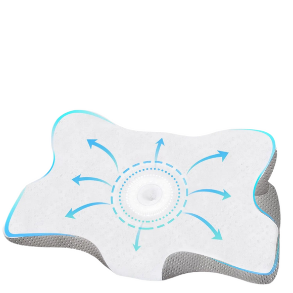 NNEOBA Orthopedic Memory Foam Cervical Pillow Support White