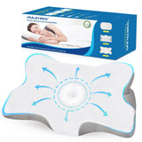 NNEOBA Orthopedic Memory Foam Cervical Pillow Support White