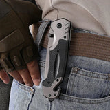 NNEOBA Multi-Functional Folding Knife Dark Grey