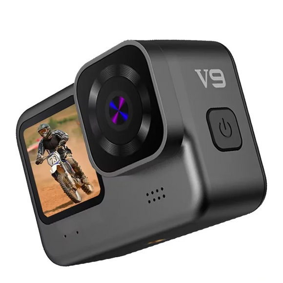 NNEOBA 5K Action Camera Dual Screen 60FPS 4K Sports Cam Black