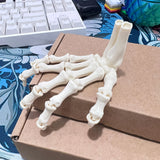 2-piece set - 3D Pprinted Hand Bone Ornaments, Halloween Decorations, 9.3 cm Long, Made of PLA Material, Can be used for decorat