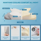 NNEOBA Ergonomic Memory Foam Pillow Orthopedic Neck & Shoulder Support White