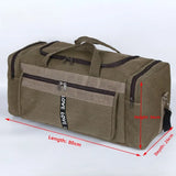NNEOBA Foldable Canvas Travel Bag Brown