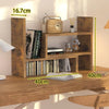 NNETM Eco-Friendly Wooden Desktop Organizer and Display Shelf