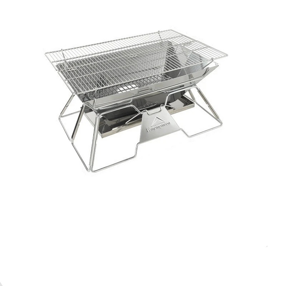 NNEOBA Folding Portable Barbecue Grill Camping Silver