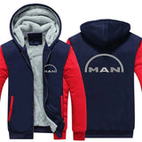 NNEOBA Men's Reversible Padded Winter Hoodie Jacket