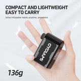NNEOBA 120 PSI Portable Electric Bike Air Pump Mini Fast Tire Inflator Black