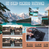 NNEOBA 4K Digital Camera for Photography 64MP Vlogging Black
