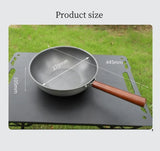 NNEOBA Camping Frying Pan Folding Handle Dark Grey
