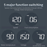 NNEOBA AD B1 HeadUp Display HUD OBD2 Speedometer Gauge Black