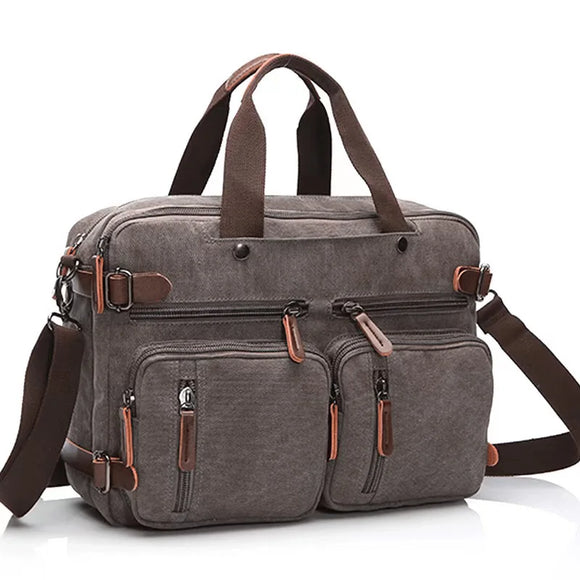 NNEOBA Laptop Travel Shoulder Bag Briefcase (Gray)