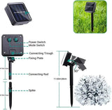 5M 20-LED Blue Solar Cherry Blossom String Lights