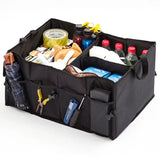 NNEOBA Large-Capacity Collapsible Car Trunk Storage Box Universal Cargo Organizer Black