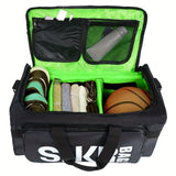 NNEOBA 35L Sports Travel Bag with Green Interior Black