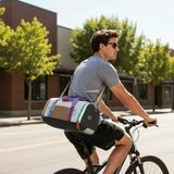 Color-Blocked Travel Duffel Bag