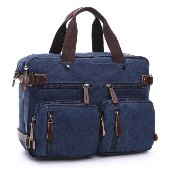 NNEOBA Laptop Travel Shoulder Bag Briefcase (Dark Blue)