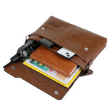 NNEOBA Men's Business Crossbody Shoulder Bag PU Leather