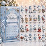 24-Day Mini Christmas Brick Ornament Advent Calendar,Unique Designs, Buildable Bricks, Hanging Loops Included, Holiday Countdown